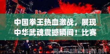 中国拳王热血激战，展现中华武魂震撼瞬间！比赛视频不容错过！