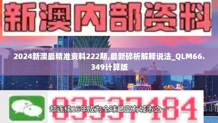 2024新澳最精准资料222期,最新碎析解释说法_QLM66.349计算版