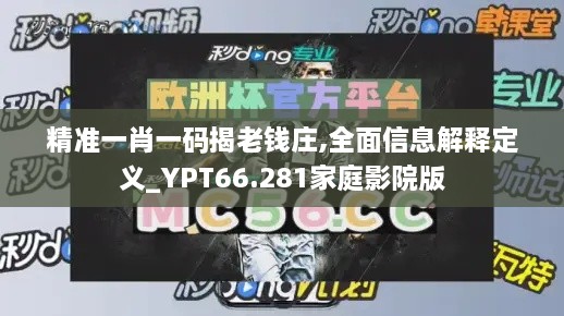 精准一肖一码揭老钱庄,全面信息解释定义_YPT66.281家庭影院版