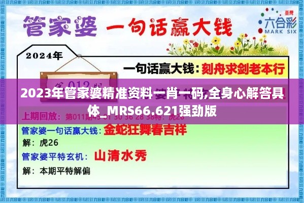 2023年管家婆精准资料一肖一码,全身心解答具体_MRS66.621强劲版