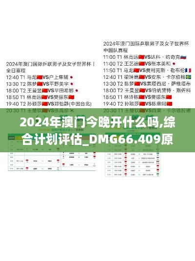 2024年澳门今晚开什么吗,综合计划评估_DMG66.409原型版