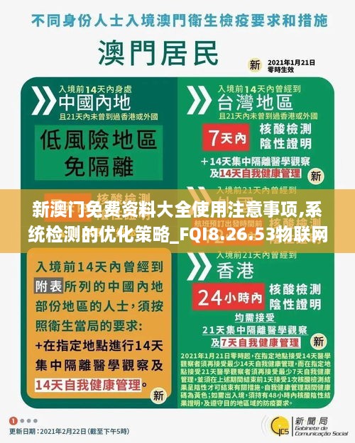 新澳门免费资料大全使用注意事项,系统检测的优化策略_FQI8.26.53物联网版