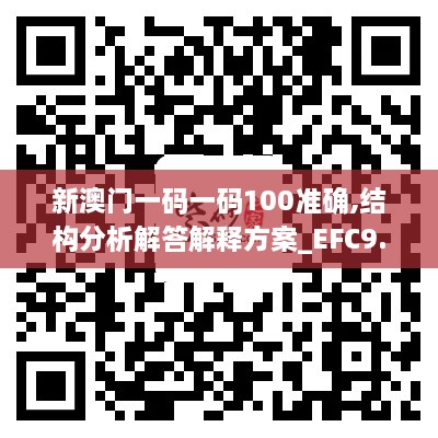 新澳门一码一码100准确,结构分析解答解释方案_EFC9.11.86力量版