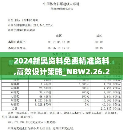 2024新奥资料免费精准资料,高效设计策略_NBW2.26.21可靠性版