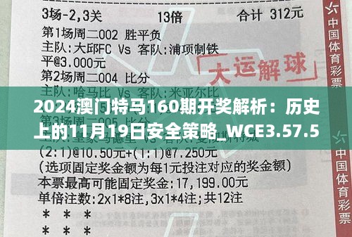 2024澳门特马160期开奖解析：历史上的11月19日安全策略_WCE3.57.57梦幻版