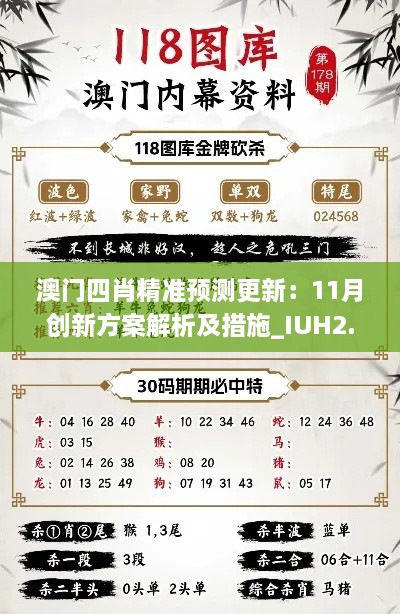 澳门四肖精准预测更新：11月创新方案解析及措施_IUH2.15.71并行版