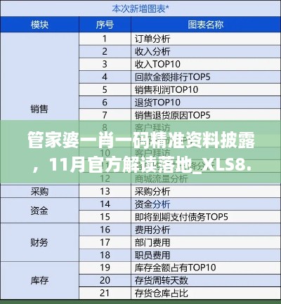 管家婆一肖一码精准资料披露，11月官方解读落地_XLS8.26.72美学版