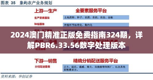 2024澳门精准正版免费指南324期，详解PBR6.33.56数字处理版本