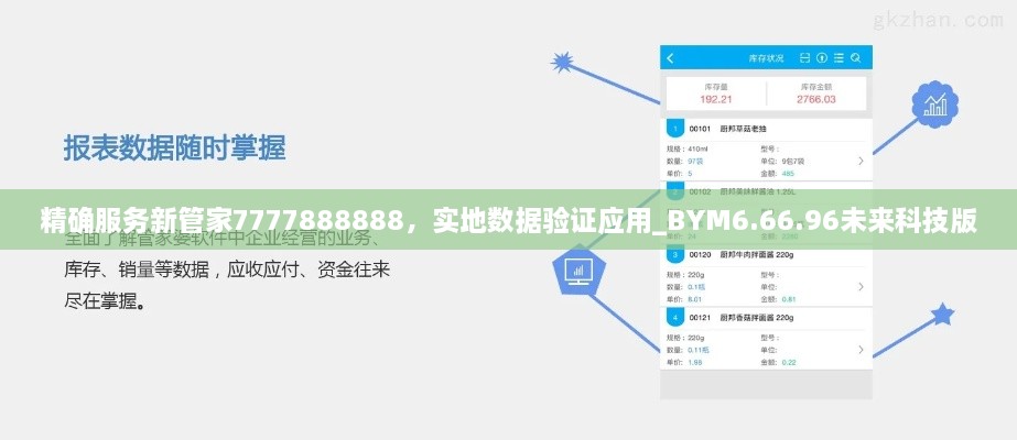 精确服务新管家7777888888，实地数据验证应用_BYM6.66.96未来科技版