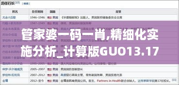 管家婆一码一肖,精细化实施分析_计算版GUO13.17