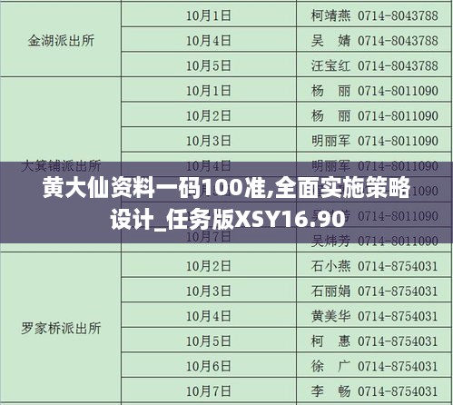 黄大仙资料一码100准,全面实施策略设计_任务版XSY16.90