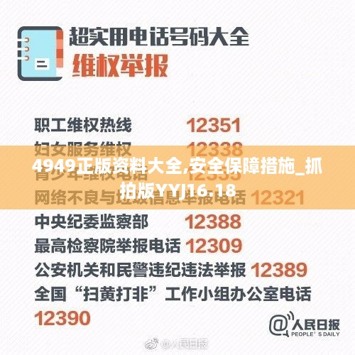 4949正版资料大全,安全保障措施_抓拍版YYJ16.18