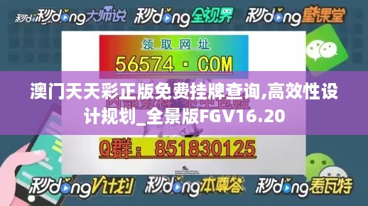 澳门天天彩正版免费挂牌查询,高效性设计规划_全景版FGV16.20