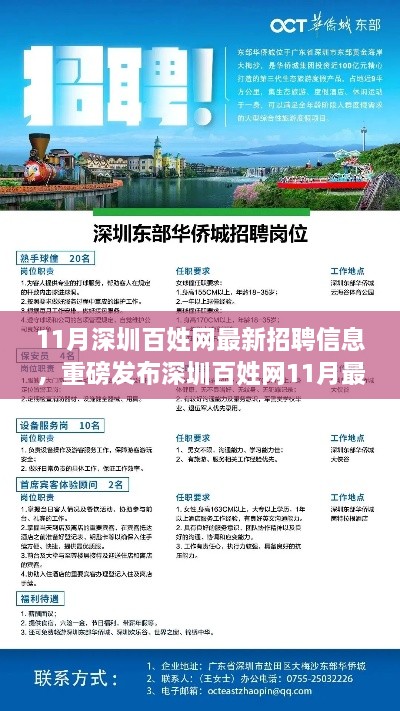 深圳百姓网11月最新招聘信息发布，高科技产品升级引领生活新体验