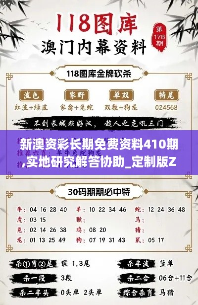 新澳资彩长期免费资料410期,实地研究解答协助_定制版ZFY16.64