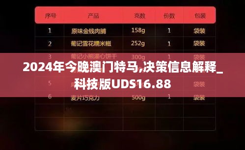 2024年今晚澳门特马,决策信息解释_科技版UDS16.88