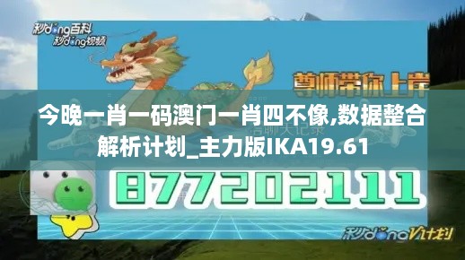 今晚一肖一码澳门一肖四不像,数据整合解析计划_主力版IKA19.61