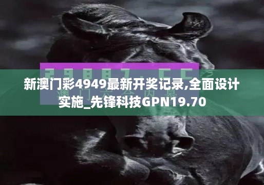 新澳门彩4949最新开奖记录,全面设计实施_先锋科技GPN19.70