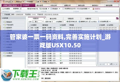 管家婆一票一码资料,完善实施计划_游戏版USX10.50