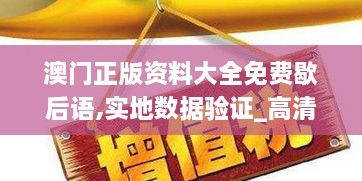 澳门正版资料大全免费歇后语,实地数据验证_高清晰度版THL10.4