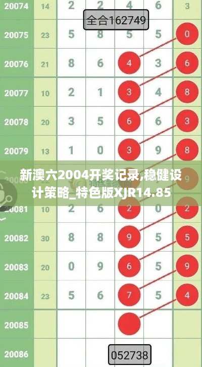 新澳六2004开奖记录,稳健设计策略_特色版XJR14.85