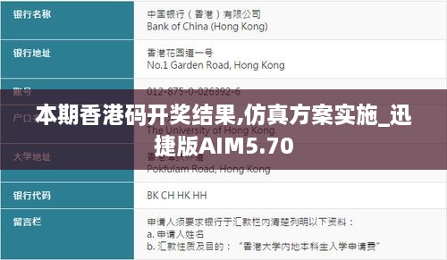 本期香港码开奖结果,仿真方案实施_迅捷版AIM5.70