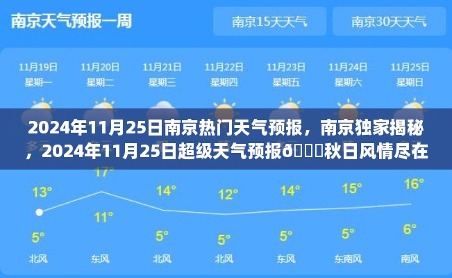 南京独家揭秘，秋日风情尽在掌握——南京天气预报揭秘 2024年11月25日超级天气预报🍂