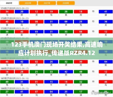 123手机澳门现场开奖结果,高速响应计划执行_传递版RZR4.12