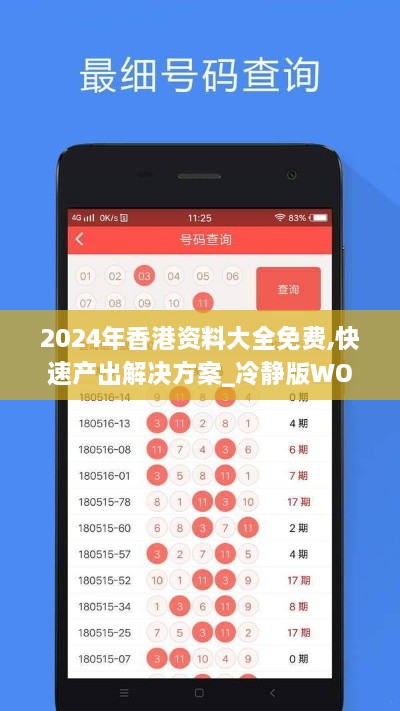 2024年香港资料大全免费,快速产出解决方案_冷静版WOC18.1