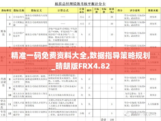 精准一码免费资料大全,数据指导策略规划_晴朗版FRX4.82