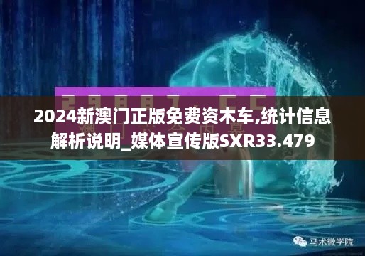 2024新澳门正版免费资木车,统计信息解析说明_媒体宣传版SXR33.479