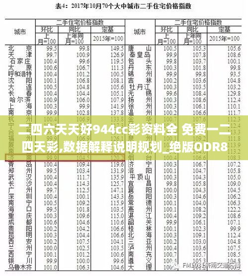 二四六天天好944cc彩资料全 免费一二四天彩,数据解释说明规划_绝版ODR80.353