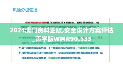 2024澳门资料正版,安全设计方案评估_声学版WMR90.533