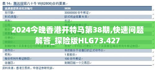 2024今晚香港开特马第38期,快速问题解答_探险版HLG73.427