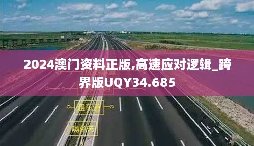 2024澳门资料正版,高速应对逻辑_跨界版UQY34.685