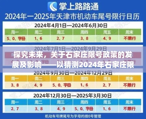 探究未来石家庄限号政策发展趋势及其影响——以预测石家庄限号政策为例（猜测至2024年）