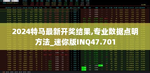 2024特马最新开奖结果,专业数据点明方法_迷你版INQ47.701