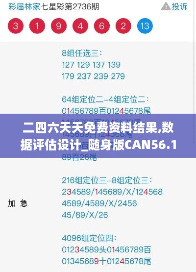 二四六天天免费资料结果,数据评估设计_随身版CAN56.160