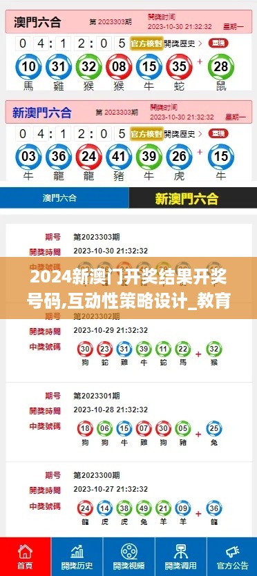 2024新澳门开奖结果开奖号码,互动性策略设计_教育版IHR54.624