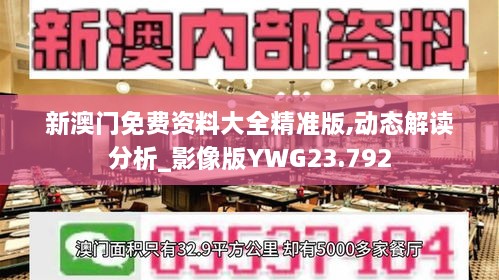 新澳门免费资料大全精准版,动态解读分析_影像版YWG23.792