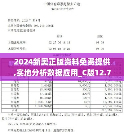 2024新奥正版资料免费提供,实地分析数据应用_C版12.785-6