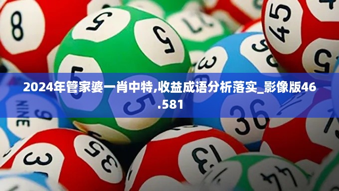 2024年管家婆一肖中特,收益成语分析落实_影像版46.581