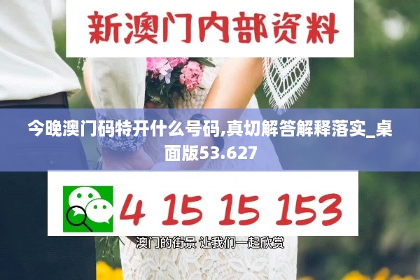 今晚澳门码特开什么号码,真切解答解释落实_桌面版53.627