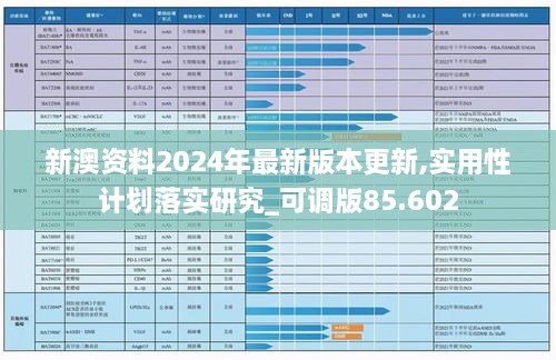 新澳资料2024年最新版本更新,实用性计划落实研究_可调版85.602