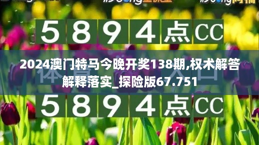 2024澳门特马今晚开奖138期,权术解答解释落实_探险版67.751