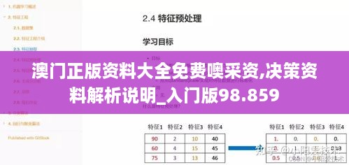 澳门正版资料大全免费噢采资,决策资料解析说明_入门版98.859