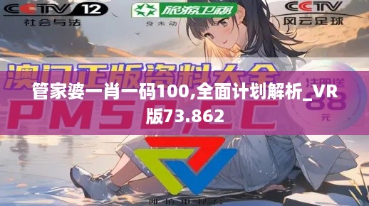 管家婆一肖一码100,全面计划解析_VR版73.862