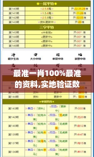 最准一肖100%最准的资料,实地验证数据分析_6DM175.796-2