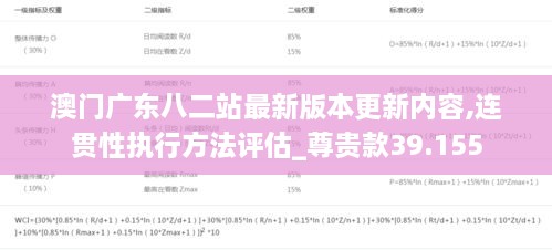 澳门广东八二站最新版本更新内容,连贯性执行方法评估_尊贵款39.155