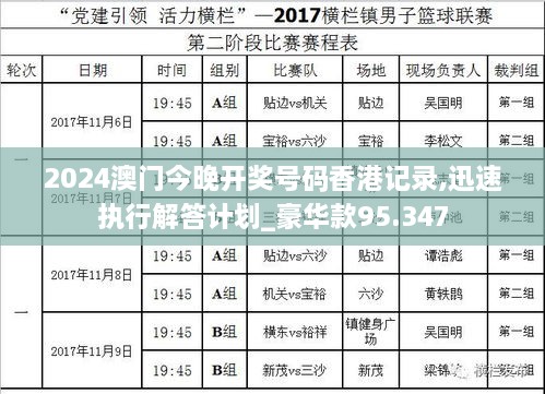 2024澳门今晚开奖号码香港记录,迅速执行解答计划_豪华款95.347